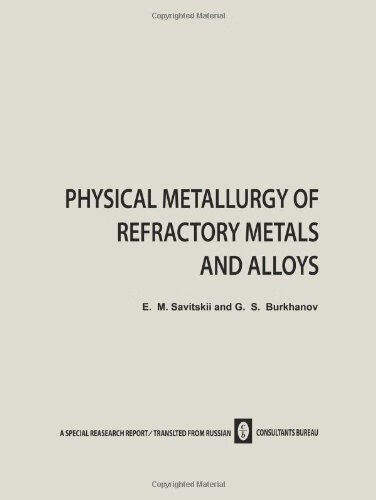 预订 physical metallurgy of refractory metals and alloys