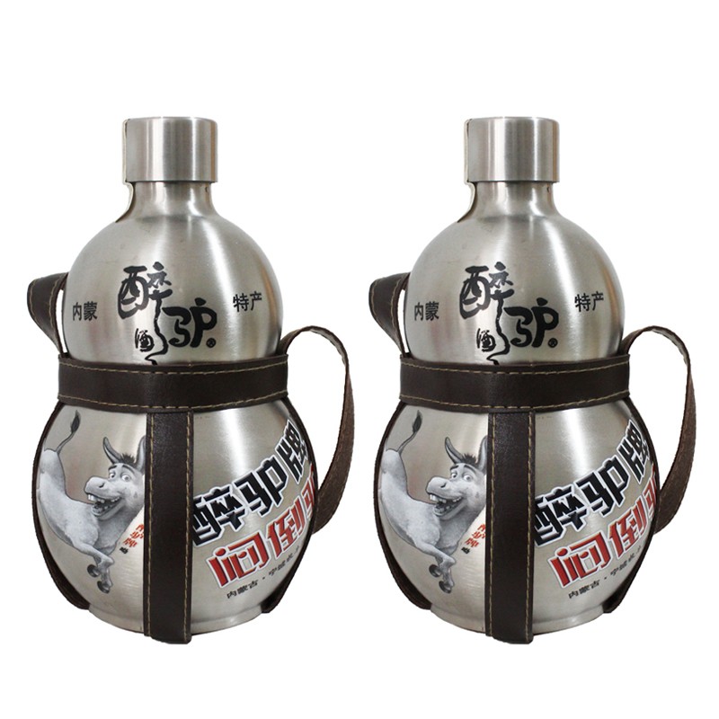 闷倒驴内蒙醉驴酒52度1.5l*2瓶高度草原粮食白酒清香型