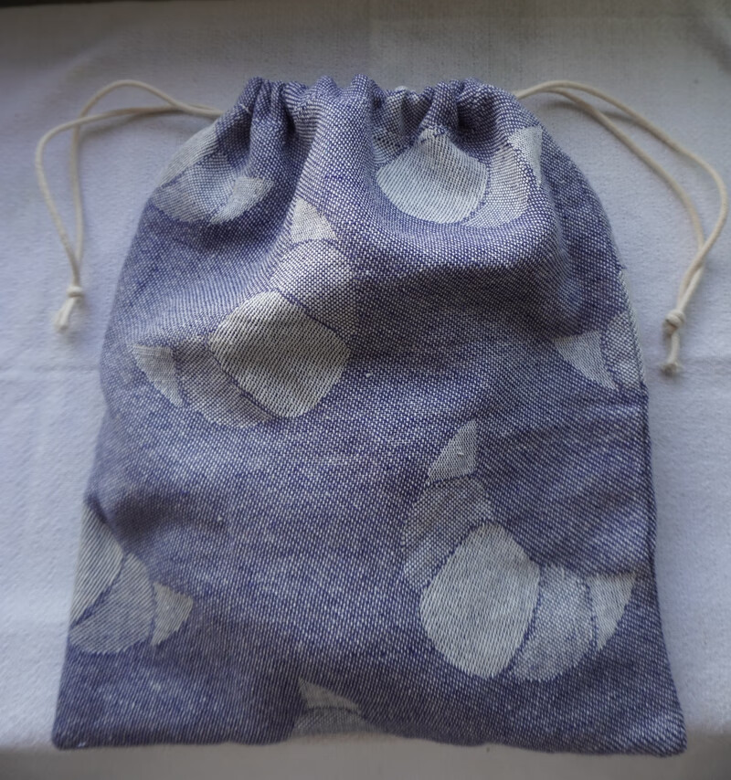 hywlkj原创自制棉麻简约款束口袋日式面包食品袋旅行衣物收纳袋热敷袋