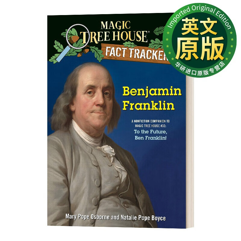 英文原版 benjamin franklin mthft#41 神奇树屋小百科系列41 英文版