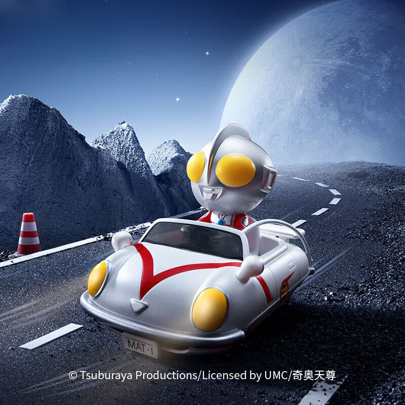 薇欧漫经典奥特曼宇宙赛车盲盒玩乐主义 奥特曼赛车系列盲盒手办玩具