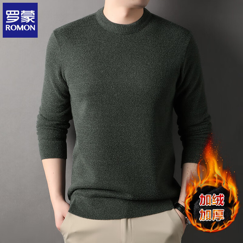 ���ɣ�ROMON����ѩ����ë���м��޶����¿ůһ������������ʿԲ����֯����� ���� 3XL ����������165-180� 45.02Ԫ