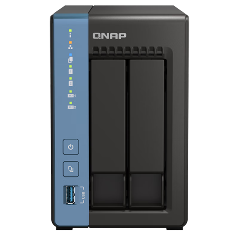 ����ͨ��QNAP��TS-264C ����ħ�� 8G�ڴ�2��λ�ĺ��Ĵ�����NAS��������洢����������˫ M.2 ���AI����˽���� 2069.1Ԫ(������)