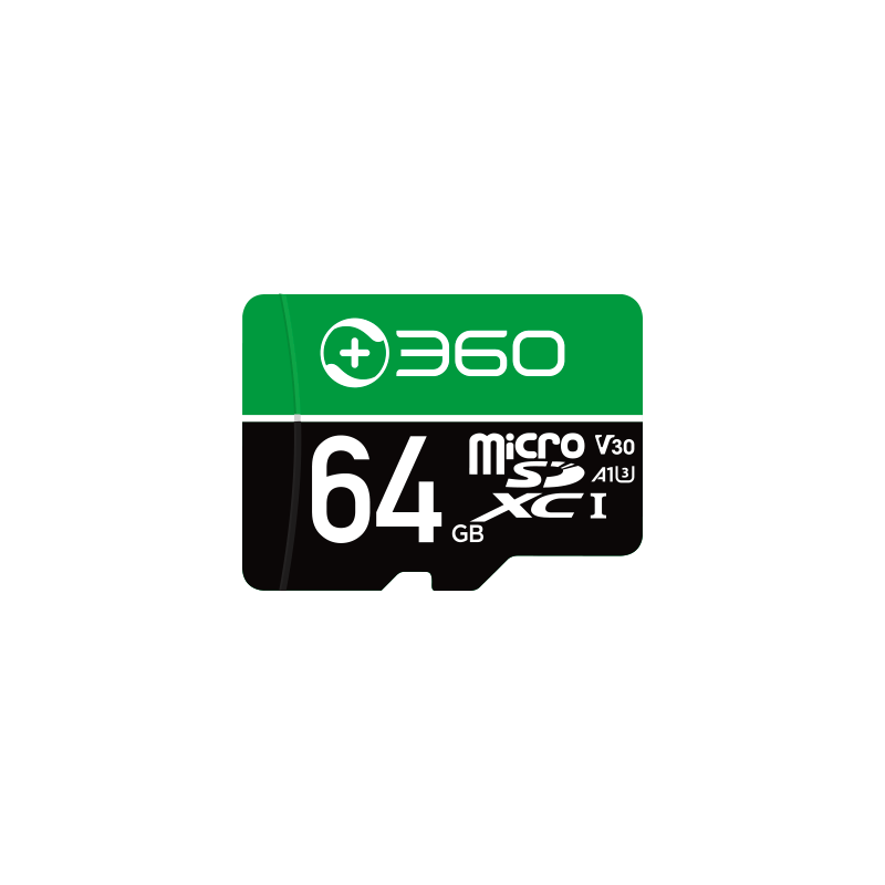 360 存储卡 64GB TF（MicroSD）存储卡 V30 高度耐用行车记录仪&监控摄像头内存卡  读速90MB/s