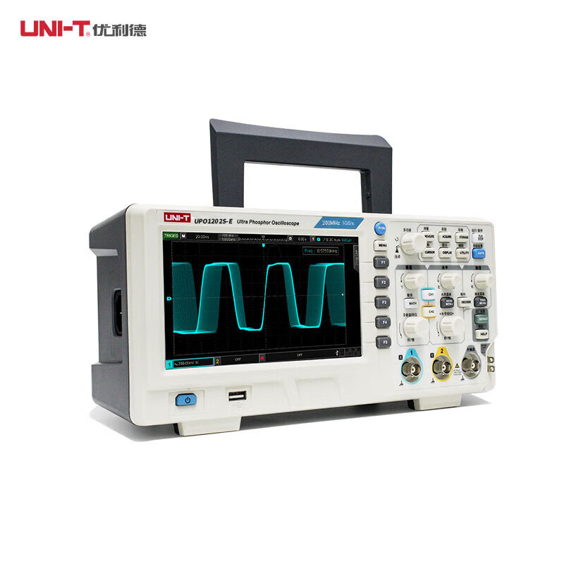 优利德uni-t upo1202s-e数字荧光示波器双通道200m深存储高速波形捕获