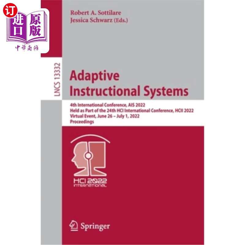 海外直订adaptive instructional systems: 4th international