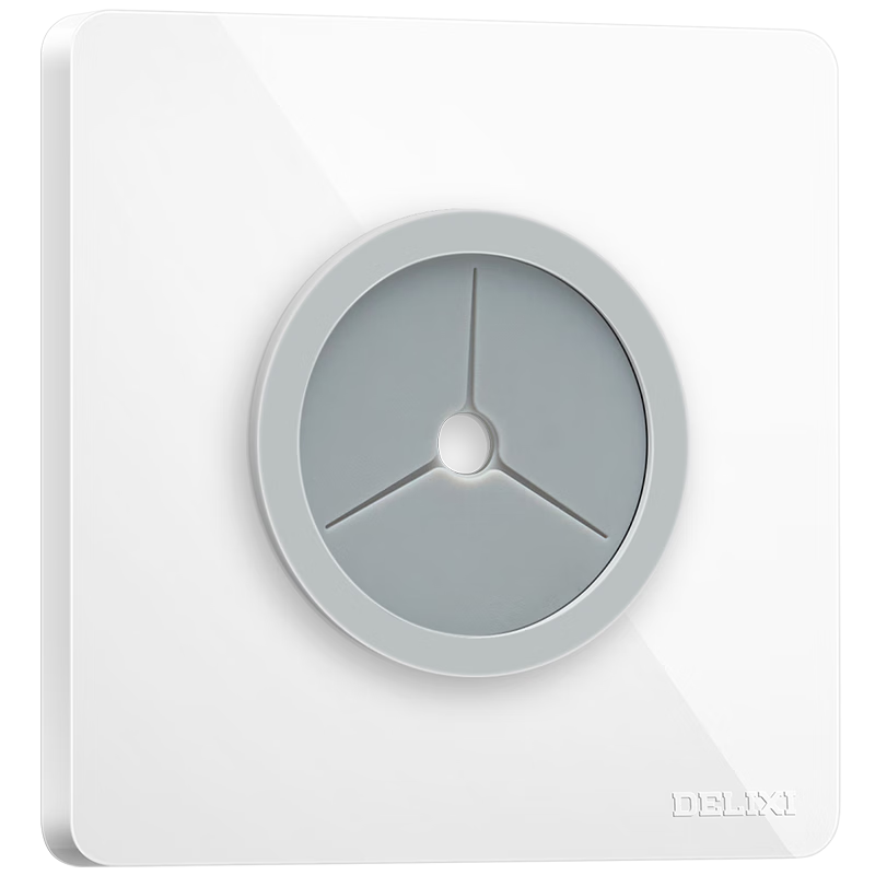 德力西（DELIXI）開關(guān)插座面板 821系列 穿線孔面板 時(shí)尚白無框大板