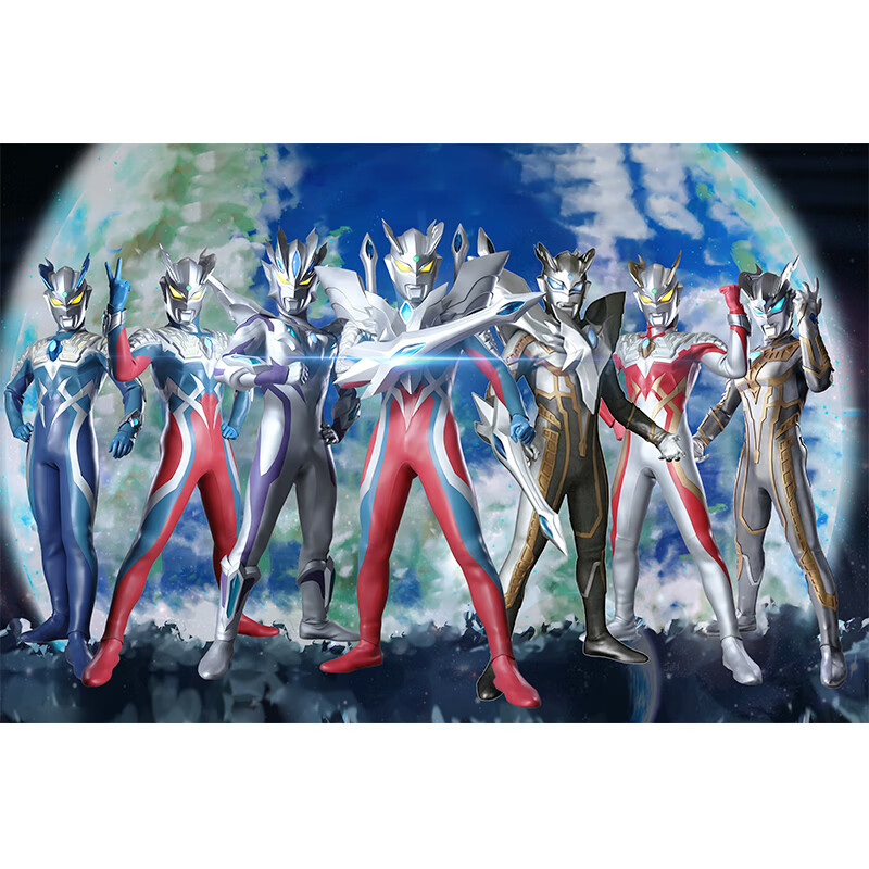 奥特曼海报墙纸 超人自粘海报装饰儿童房墙贴卡通动漫男童房贴画 地球