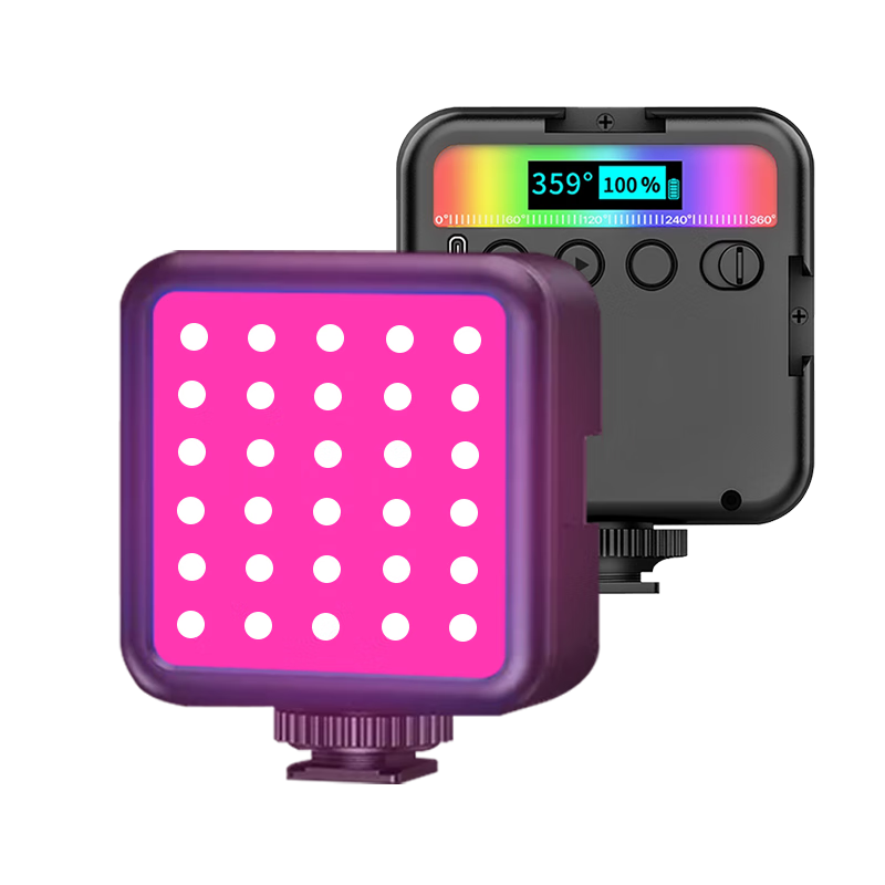 PULUZ RGB 美颜补光灯小型磁吸全彩摄影灯LED口袋灯摄影灯微单相机手机室内人像模拟灯PU560B