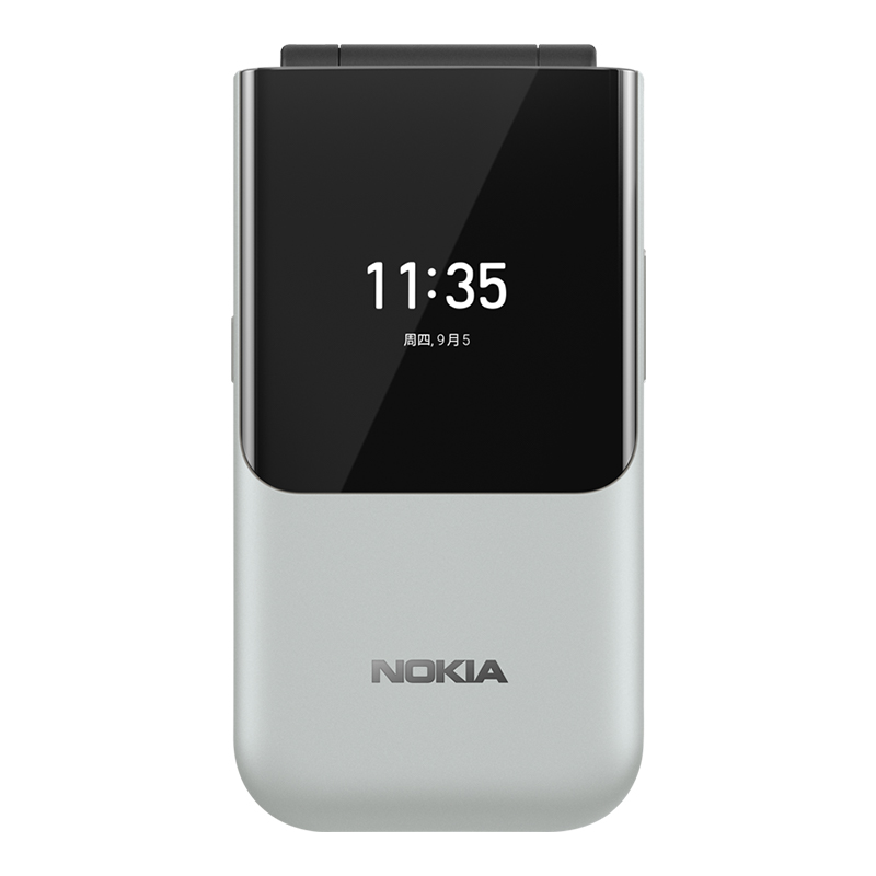 诺基亚 NOKIA 2720 移动联通电信三网4G 灰色 双卡双待  翻盖手机 wifi热点备用手机 老人老年手机 学生手机