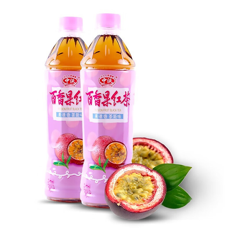 中沃(zhongwo) 中沃百香果红茶饮料530ml*6瓶/15瓶果味茶饮料 百香果