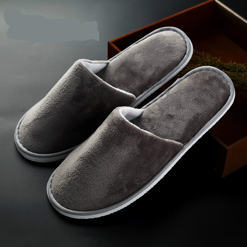 法漫玫星级酒店宾馆浴室用品一次性拖鞋待客拖鞋10双民宿会所加厚