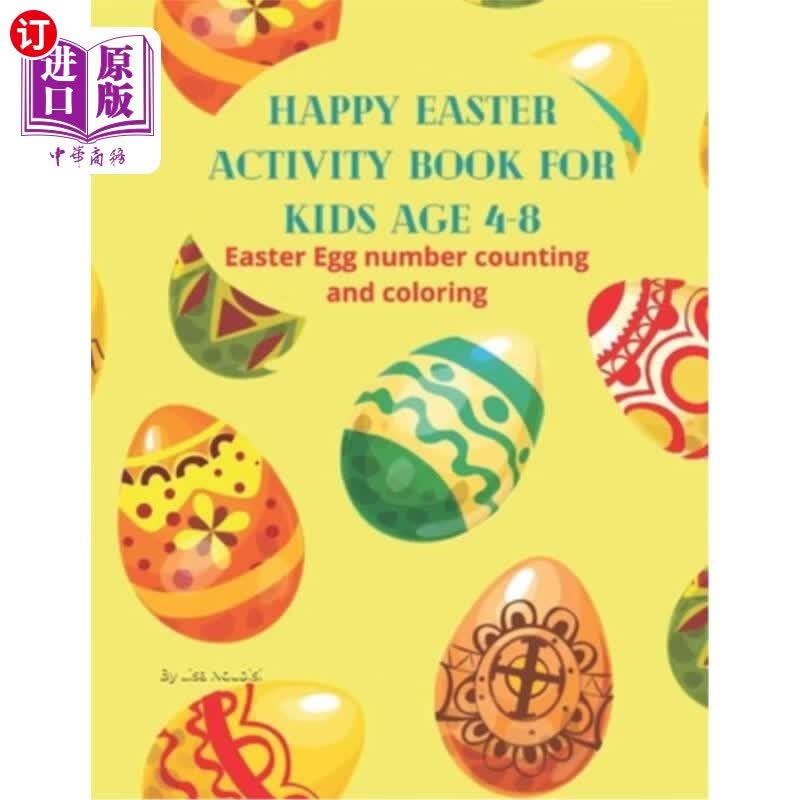 【中商海外直订】happy easter activity book for kids age.