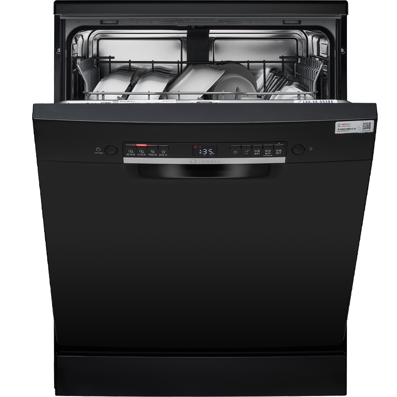 博世（BOSCH)  12套大容量 家用 洗碗机独立式 嵌入式 【黑金刚】 智能语音控制 双重烘干  SJS4HKB00C