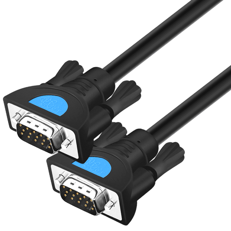 征途者工程级VGA线 vga3+9高清线 笔记本电脑连接显示器投影仪电视拼接屏转换3D视频线公对公带双磁环 30米