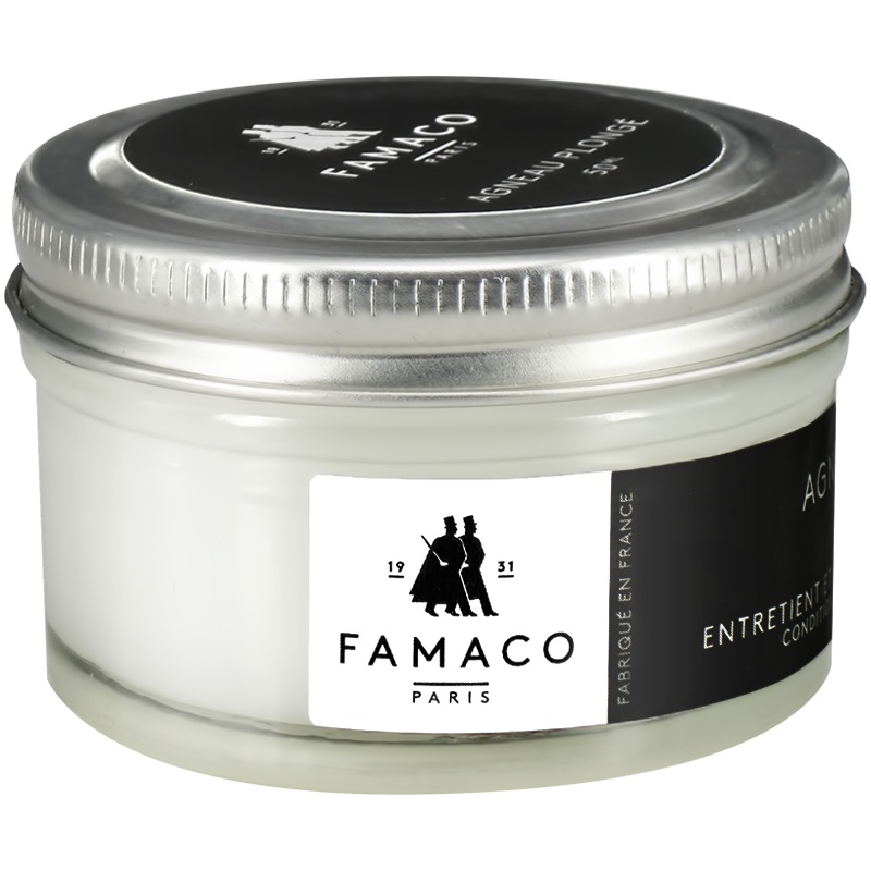 FAMACO法國進(jìn)口小羊皮小牛皮包包滋潤膏皮衣護(hù)理綿羊油皮革保養(yǎng)油 無色通用