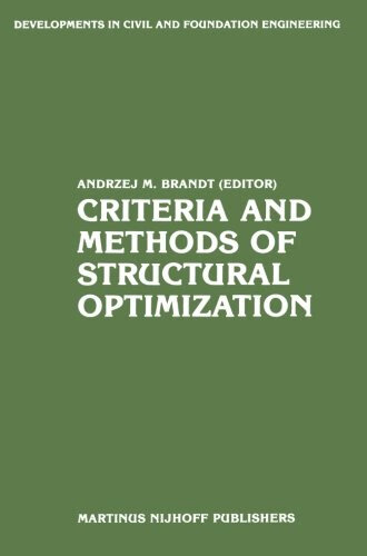 预订 criteria and methods of structural optimization