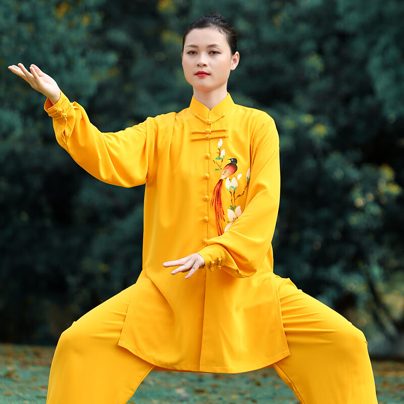 澳颜莱2023年新款太极服女改良高端太极拳武术表演练功服装春秋季 .