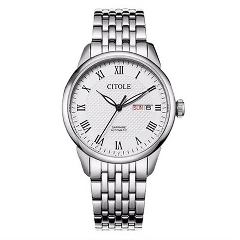 西腾(citole)citole西腾手表男全自动机械表时尚商务钢带防水男表夜光