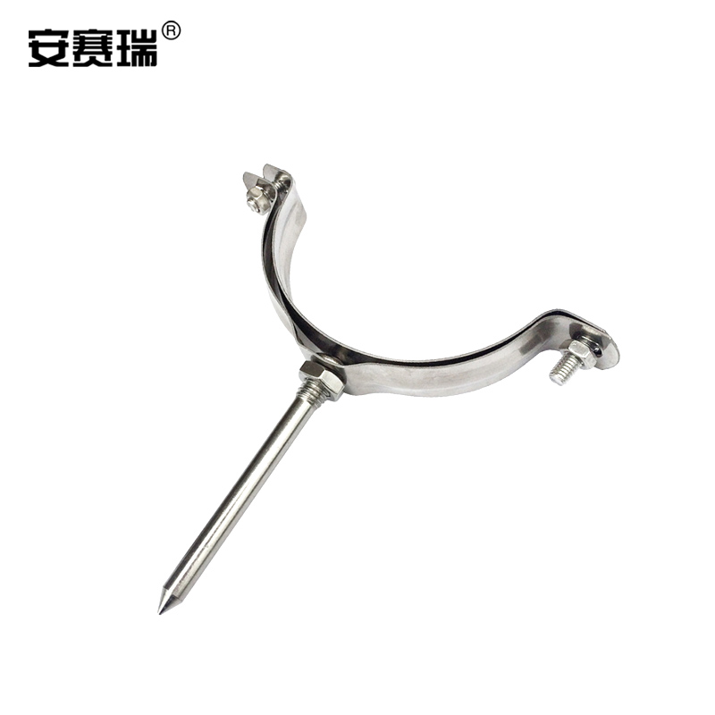 金属水管夹(50个装)圆形管夹ppr立管夹 排水管吊码固定支架铁管卡子