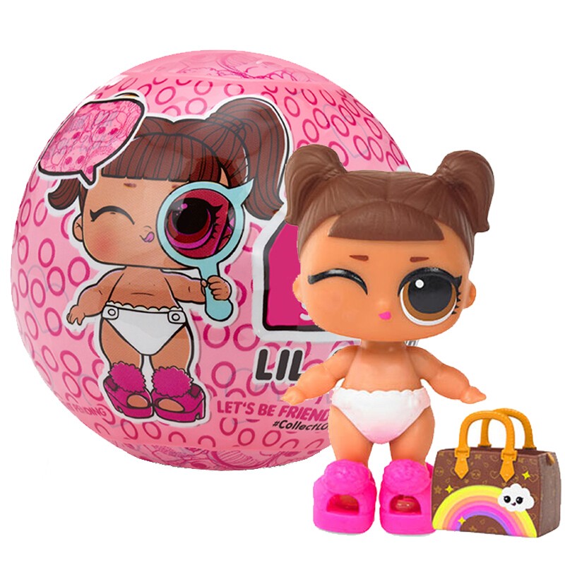L.O.L.SURPRISE! lol惊喜拆拆球 盲球 惊喜蛋 时尚娃娃奇趣蛋 女孩玩具 生日礼物 4代妹妹小球随机款（单个）