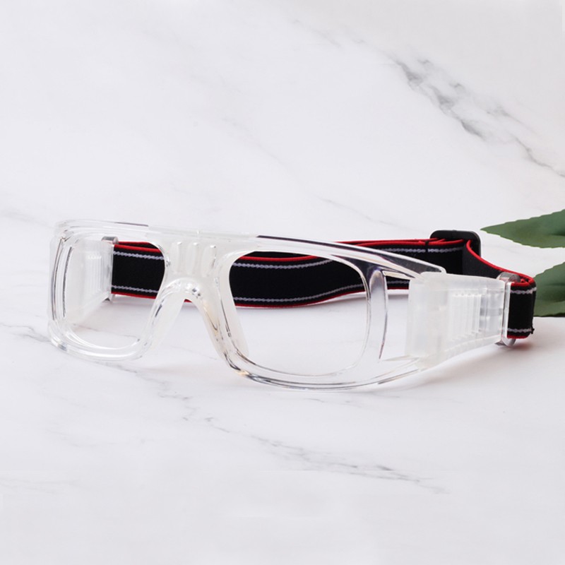 路迪森（LUDISEN）运动近视眼镜打篮球镜框配近视足球眼镜防撞击护目镜可配有度数男 框+配1.61超韧镜片（留言度数）