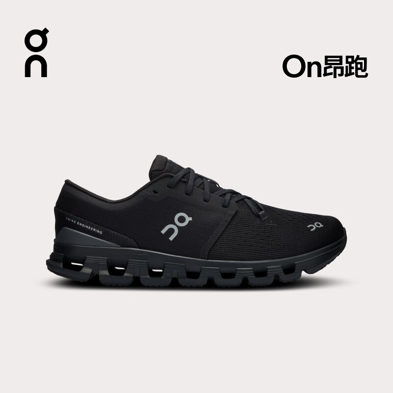 On昂跑 Cloud X 4 男款新一代综合训练鞋 Black/Eclipse 日食黑/黑色 40 (250mm)