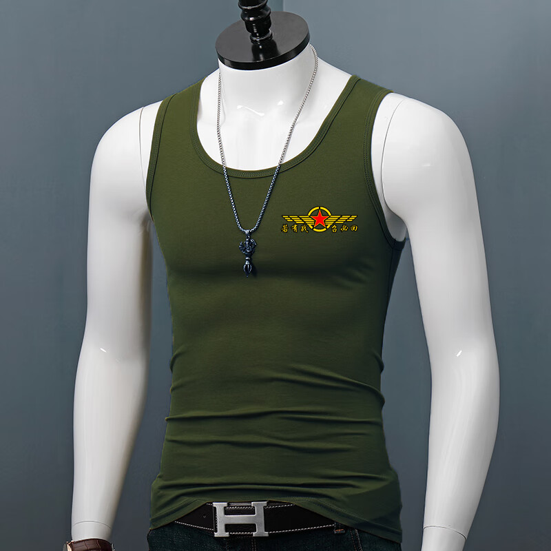 创京懿选军迷用背心夏季棉军事风军旅针织打底训练健身运动紧身弹力