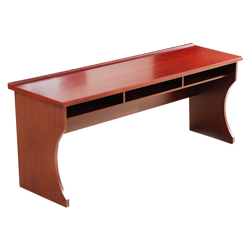 锡田 会议培训长条桌椅组合企业员工培训桌政府长条桌贴皮油漆条形桌 1.8*0.45米(含3把椅子)