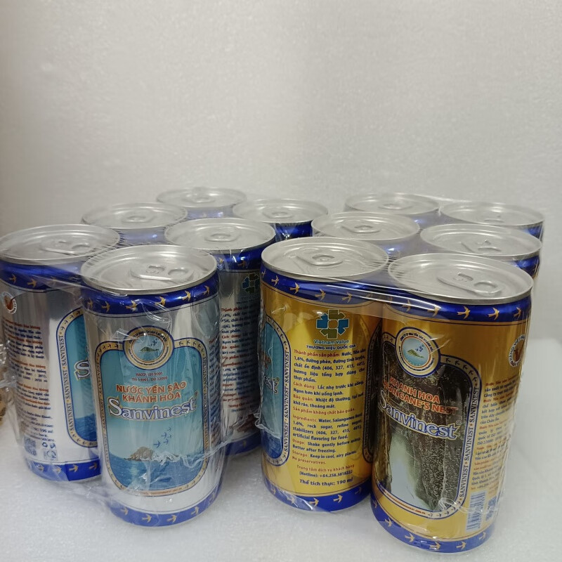 食芳溢越南sanest庆和芽庄金丝燕窝水冰糖燕窝汁即食燕窝饮料190ml 六