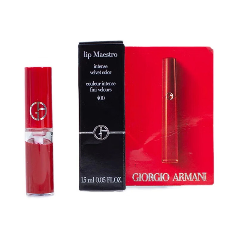 阿玛尼（GIORGIO ARMANI）红管丝绒唇釉400#1.5ml-