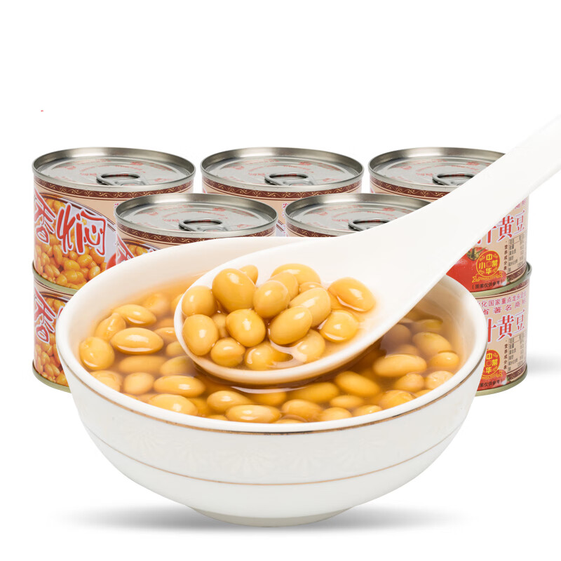 乐隆隆香焖茄汁黄豆罐头184g懒人即食熟食蔬菜速食罐装番茄豆子下饭菜