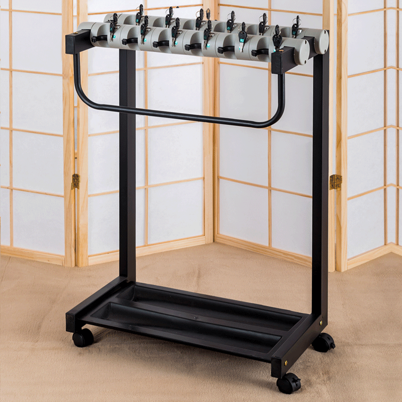 合武雨伞架带锁雨伞机收纳层架桶定制广告12头1824头酒店大堂银行 12