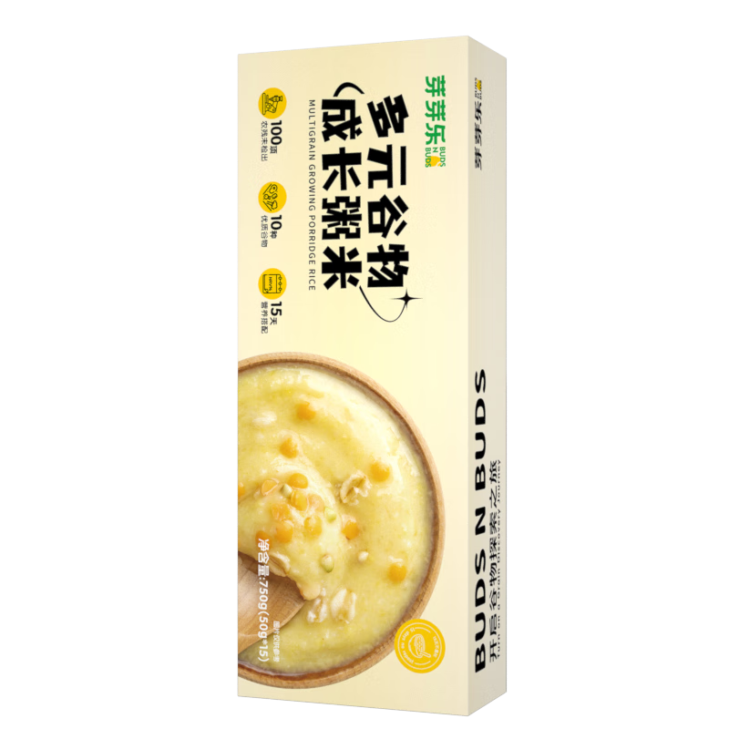 芽芽樂15天不重樣胚芽米一歲小米粥五谷雜糧組合粥米送兒童寶寶嬰兒食譜 15天不重樣粥米750g
