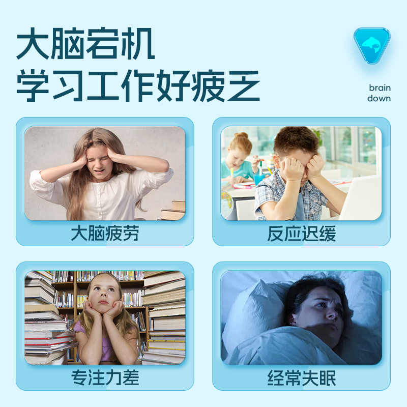 VEL诺蓝宝DHA深海鱼油青少年补脑备考记忆力情绪赖氨酸(临期特惠) 【基础养护】1600mg鱼油60粒*1盒