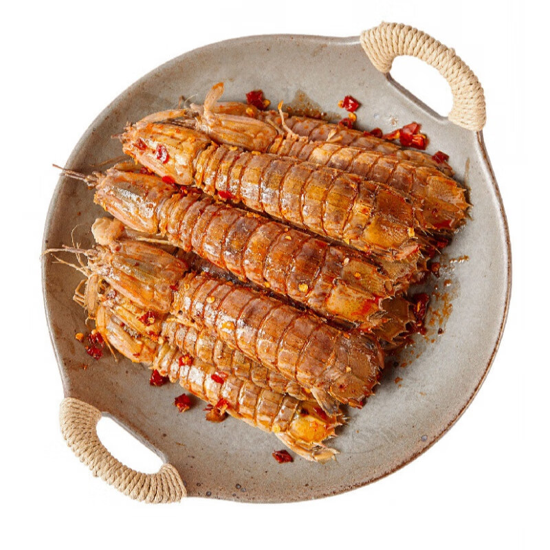 虎钢馋香辣椒盐皮皮虾菇琵琶虾即食罐装麻辣小海鲜熟食网红零食休闲