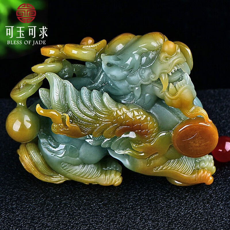可玉可求 孤品翡翠貔貅手把件 男士霸气油绿黄翡玉貔貅小摆件 磨砂哑光 品牌珠宝怎么样,好用不?