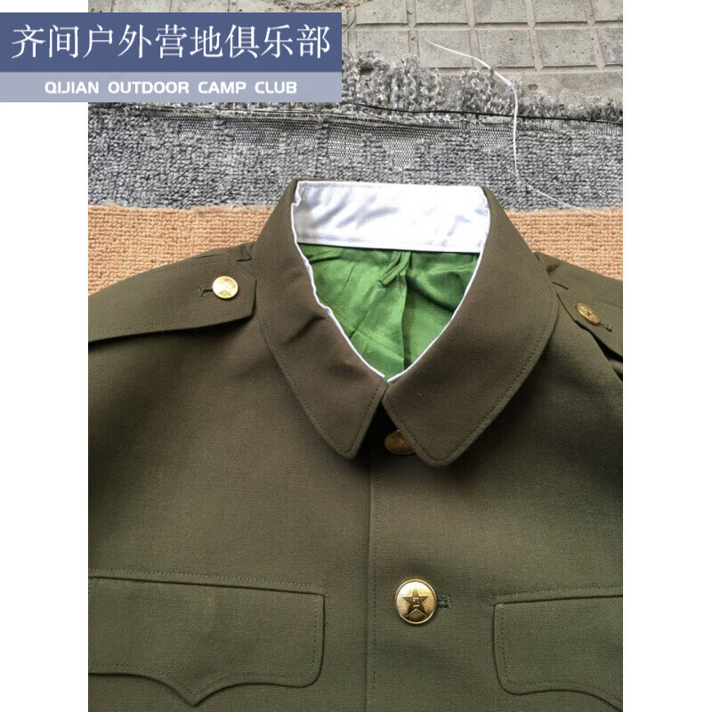 品质库存85式军色毛料凡力丁夏老款收藏套装团级老军干服装新式军发