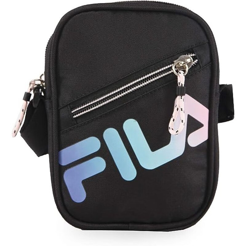 斐乐（FILA）单肩包斜挎包 男女同款 旅行包小包户外简约时尚休闲运动包百搭潮 黑色B08WC2QXXG 均码