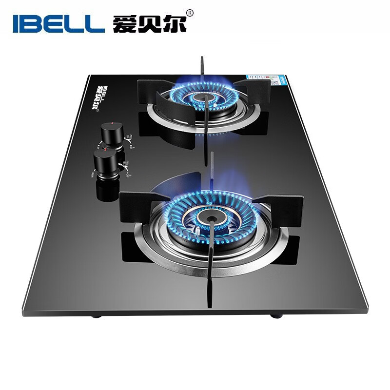 爱贝尔(IBELL)燃气灶嵌入式 煤气炉台嵌两用 双眼灶家用煤气灶炉具钢化玻璃 钢化玻璃款 液化气