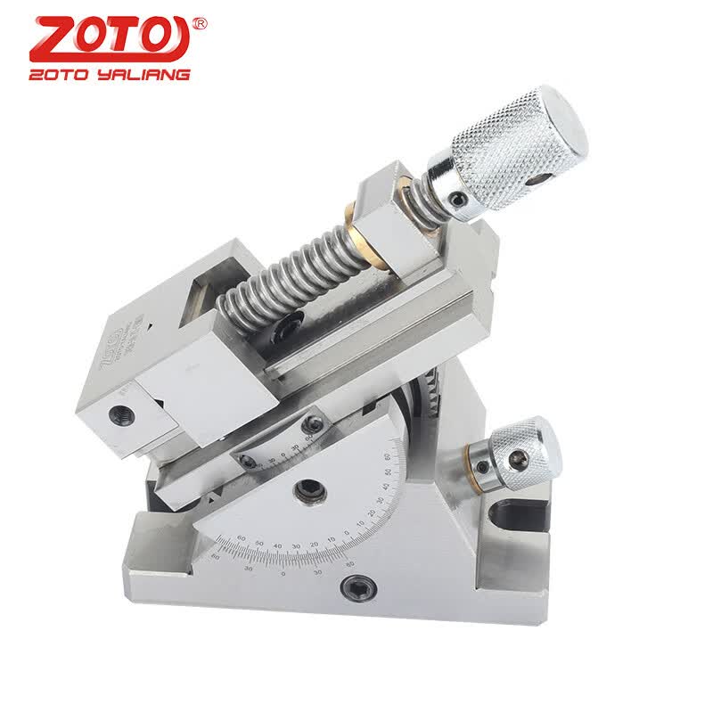zoto 万向精密平口钳可调式机用角度台钳夹具铣床批士台虎钳 手动 2