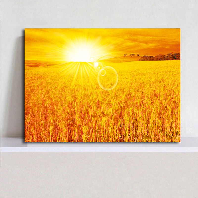 温妤日出东方装饰画旭日东升客厅挂画卧室壁画画红太阳无框画 款式-8