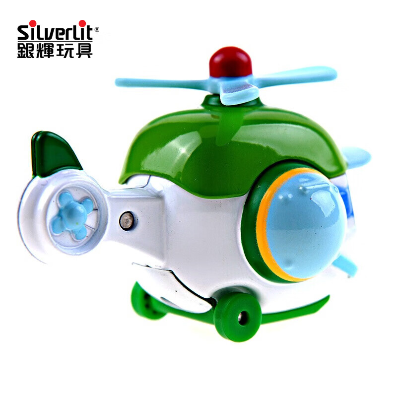poli儿童玩具男孩女孩闪亮变形机器人动漫周边 海利直升机(合金版)