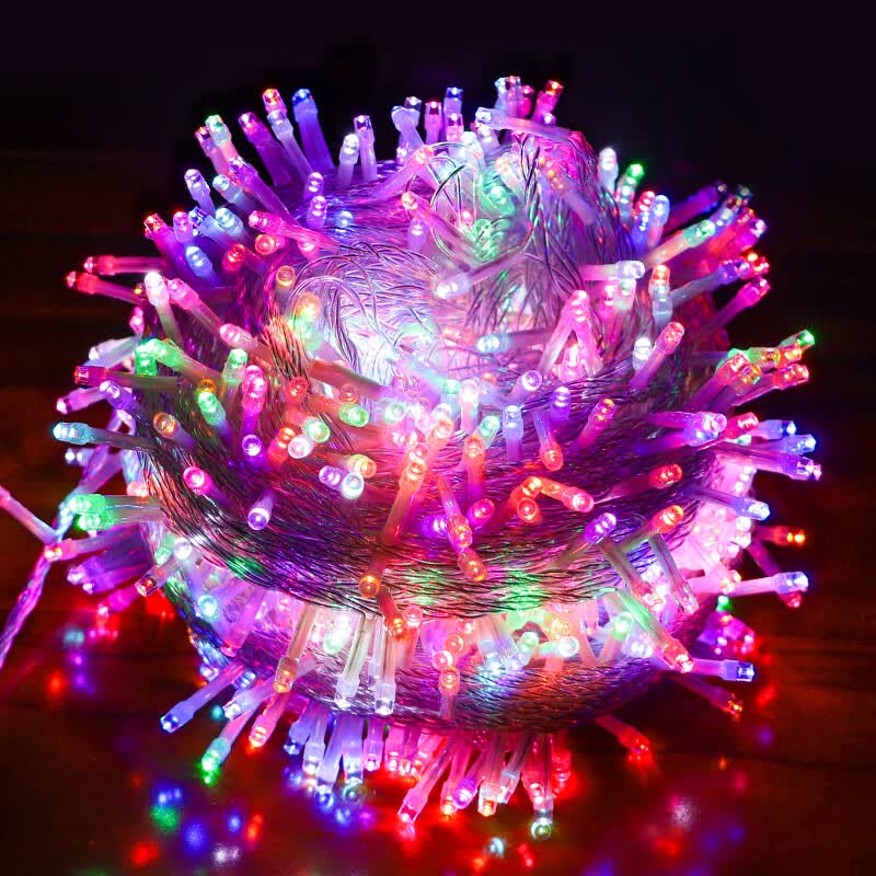 创京懿选彩灯氛围灯吊树上的led彩灯闪灯串灯满天星灯过新年春节日挂