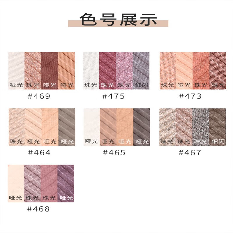 LAGIRLL.A.GIRL洛杉矶女孩四色眼影盘大地色lagirl哑光珠光469小盘便携 465奶油慕斯