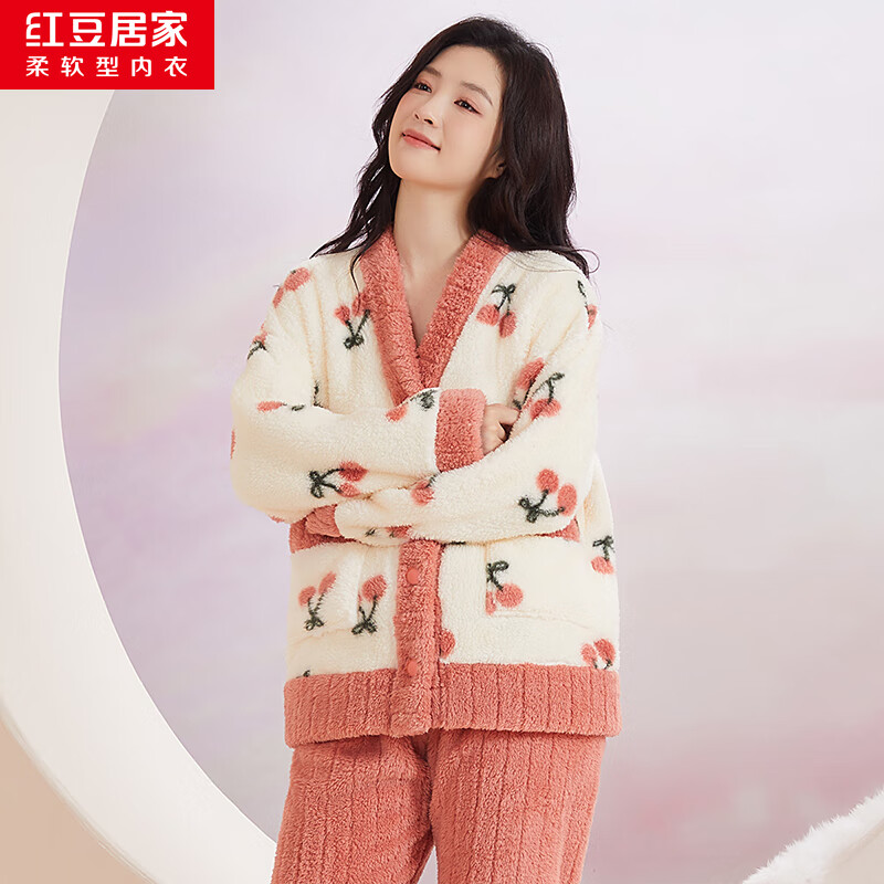 �춹�Ӽ� ���ٷ�Ůʿ���޼Ӻ�ӡ������˯����װ M 165 ���⴩ 109.8Ԫ