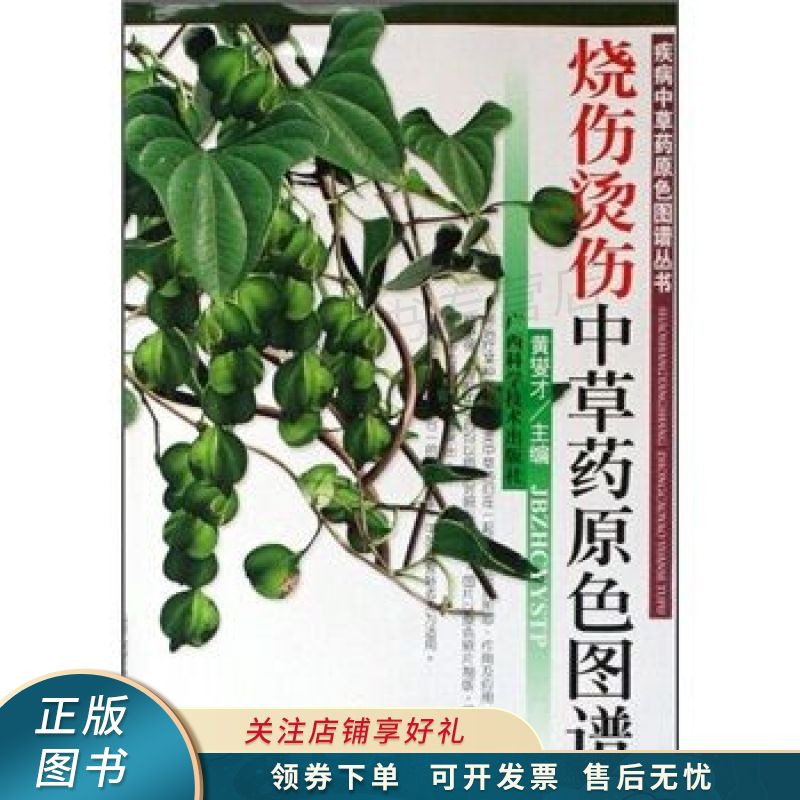 上新   烧伤烫伤中草药原色图谱 【稀缺图书,放心购买】