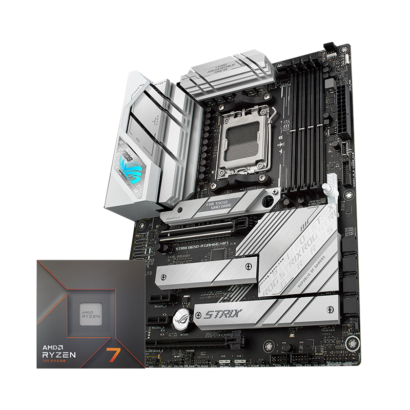 AMD ���� R5 7600X ��װ CPU ��˶ ROG B650-A WIFI��ѩ ������װ 2599Ԫ