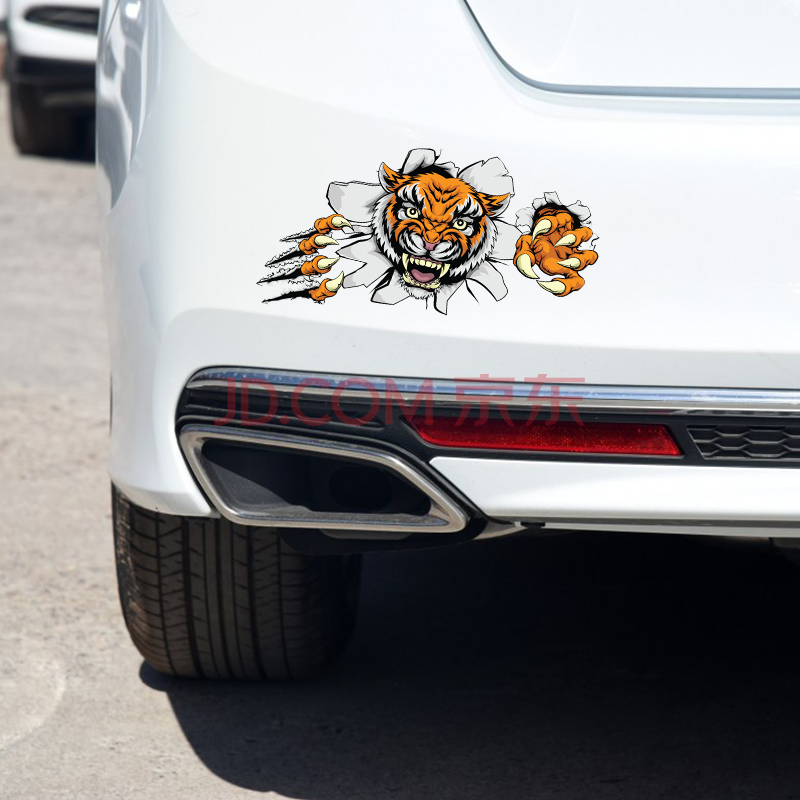 洛玛 Lma 恶狗狗汽车贴纸3d彩贴立体贴动漫车贴拉花车贴划痕遮挡个性创意摩托车彩贴纸萌眼猫14cm 17 5cm 虎窝购