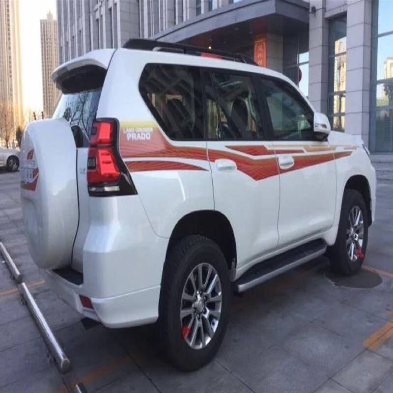 车贴纸 普拉多2700车身拉花腰线4000装饰车贴 款式一国产材质